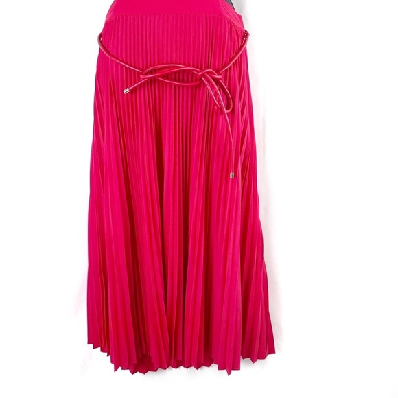 REBECCA VALLANCE Magdalena Red Puff Sleeve Open Back Cut Out Midi Dress US 10 - Picture 7 of 15